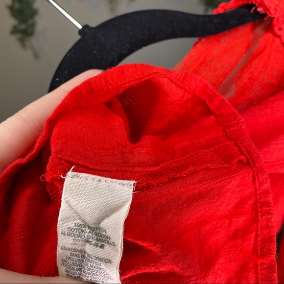 Free People Oberoi crop Top Red Large - Picture 5 of 5